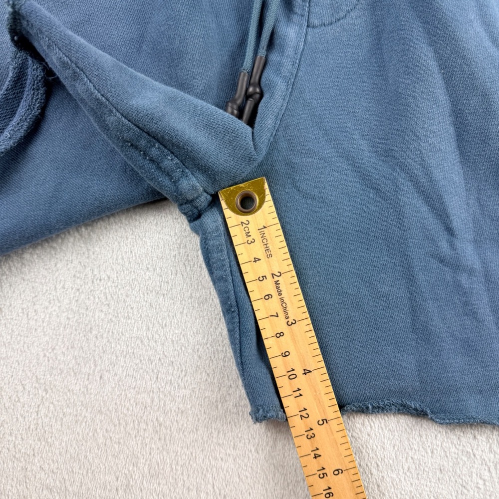 YoungLA Men's XL Raw Gym Shorts Blue XL Cotton Drawstring Athletic Sweat Shorts - Picture 7 of 12